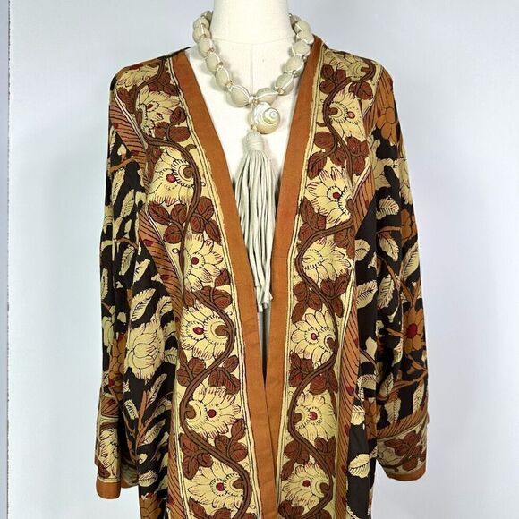 NEW Mare Sole Amore Luna Necklace OS Statement Boho Natural Lagenlook Beachy - Picture 9 of 11